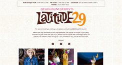 Desktop Screenshot of latitude29nola.com